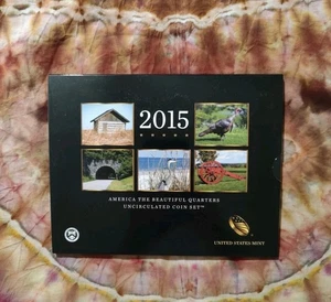 2015- America the Beautiful 10 Quarters Uncirculated Coin Set P & D Mints - Picture 1 of 3