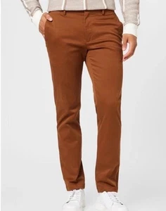 BANANA REPUBLIC Men’s 34x29 Rust Slim Fit Core Temp Chino Pants Golf NWOT/Defect - Picture 1 of 7