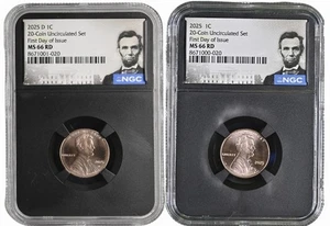 2025 P D Penny Abraham Lincoln Shield Cent NGC MS66 RD Proof First Day Issue  % - Picture 1 of 5
