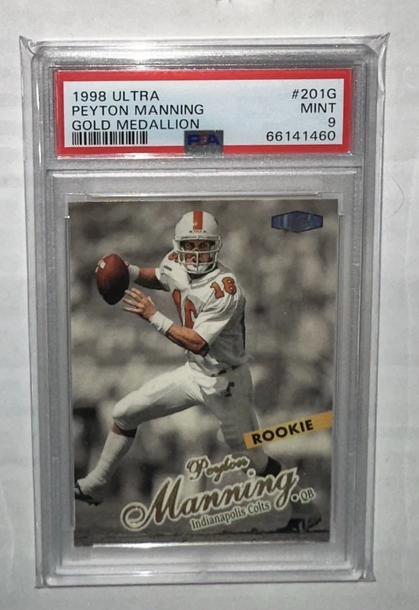 その他 1998 ULTRA PEYTON MANNING ROOKIE 1998 Ultra Masterpiece Peyton Manning ROOKIE 1/1 #416 BGS 9 MINT