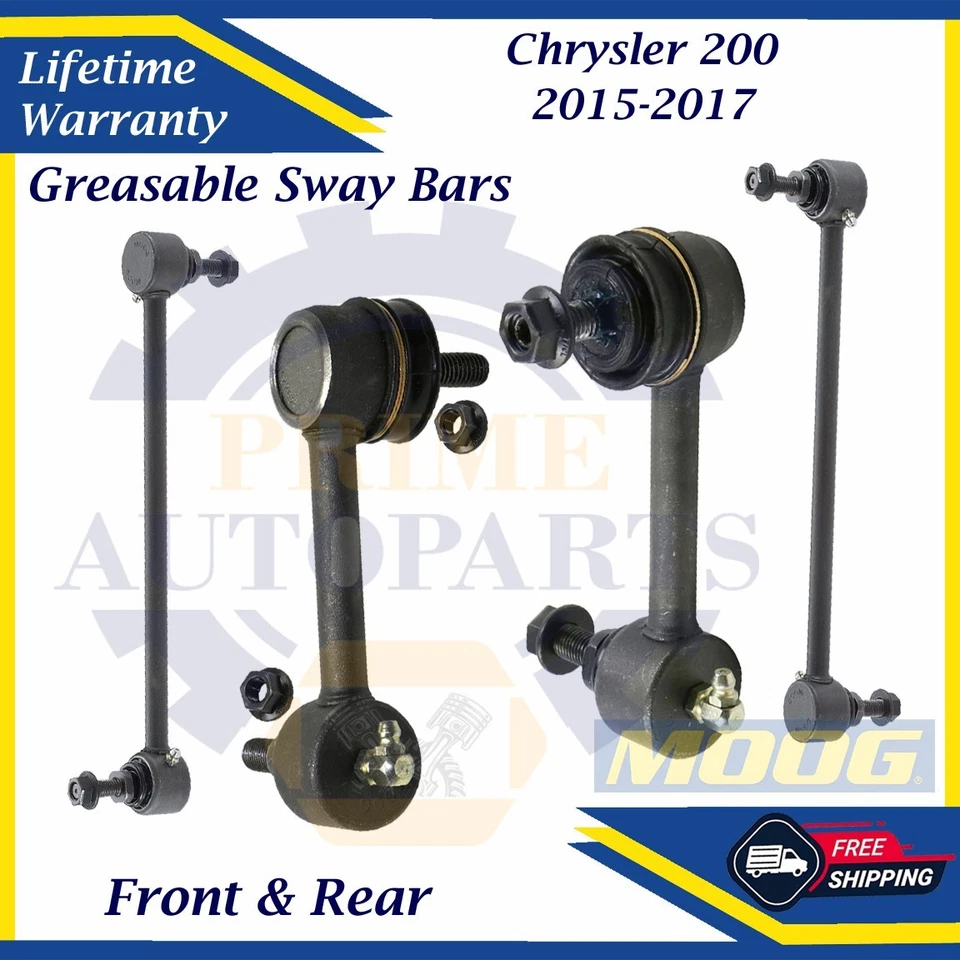 Barras estabilizadoras delanteras y traseras MOOG OEM para Chrysler 200 2015-2017 garantía de por vida Foto 1 de 4