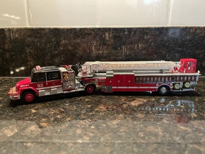 NEW! Code 3 Custom Chicago Fire Department Tractor Drawn Aerial Ladder Truck - Image 1 of 4