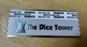 Cinta Insignia Apilable Blanca Indianápolis The Dice Tower Exclusiva Gen Con 2025 - Imagen 1 de 3