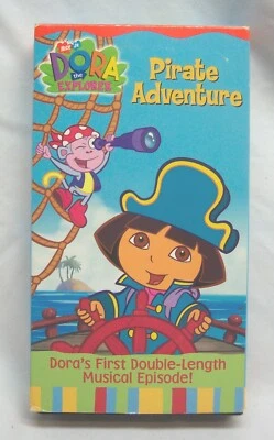Vintage Nick Jr. DORA THE EXPLORER Pirate Adventure Double Length VHS VIDEO 2003 - Image 1 of 4