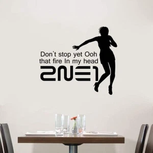 2NE1 Fire KPOP Korean Pop Music Wall Sticker Home Room Vinyl Art Decal Decor - Picture 1 of 5