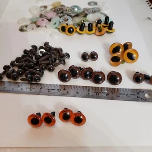 Großes Konvolut Sicherheitsaugen für Stofftiere und Puppen Sev. Größen - Bild 1 von 8