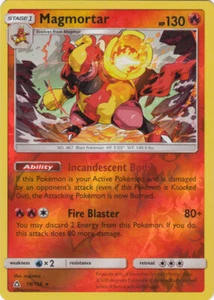 Pokemon - Magmortar - 19/156 - Holo Rare - Reverse Holo - Sun and Moon Ultra Pri - Picture 1 of 1
