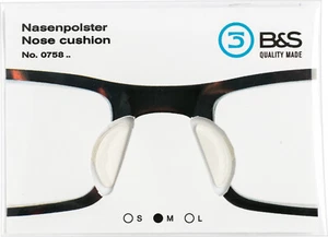 Almohadillas nasales gafas almohadillas nasales de silicona M 2,4 mm antideslizante lámina autoadhesiva - Imagen 1 de 11