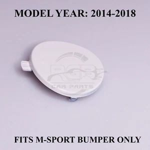 Cubierta de gancho de remolque delantero para BMW X3 F25 X4 F26 M Sport 14-18 blanco alpino 300 - Imagen 1 de 6