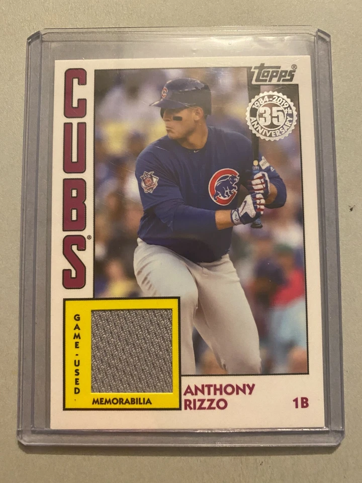 A14,209 - 2019 Topps '84 Topps Relics #84RAR Anthony Rizzo Jersey - Image 1 of 1