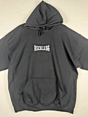 Talla XL - Sudadera con capucha negra con logotipo de signo de dólar imprudente Foto 1 de 4