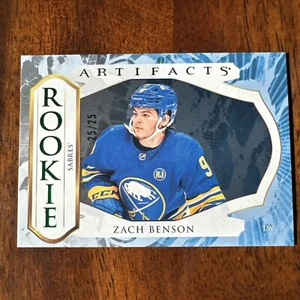 Zach Benson /25 Artifacts Emerald RookieRedemption SP3 -2023-24 Artifacts Hockey - Picture 1 of 10