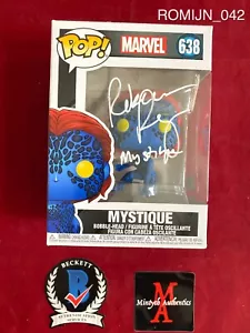 REBECCA ROMIJN AUTOGRAPHED SIGNED MYSTIQUE FUNKO POP #638! X-MEN! BECKETT! - Picture 1 of 2