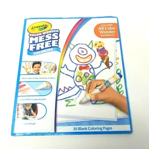 Libro de dibujo para colorear Crayola Color Wonder Mess 30 páginas en blanco recarga nuevo en paquete - Imagen 1 de 2