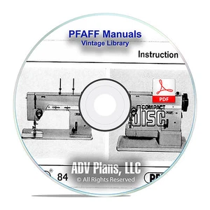 Vintage PFAFF Nähmaschine Anleitungen Service Manuals 100+ Modell CD F11 - Bild 1 von 8