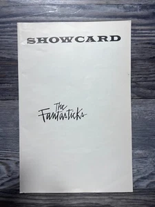 THE FANTASTICKS, PROGRAM, SULLIVAN ST. PLAYHOUSE - Picture 1 of 7