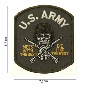 US Army Parche Mess Con The Best La Like The Rest Marines WK2 WWII Nam Vietnam - Imagen 1 de 1