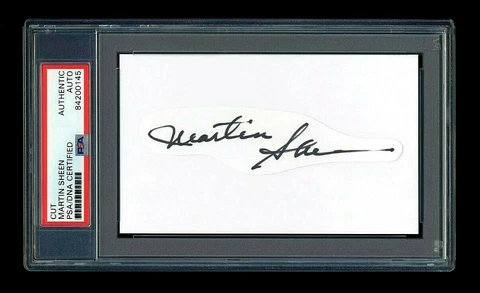 MARTIN SHEEN SIGNED MINT CUT PSA/DNA SLABBED AUTOGRAPHED APOCALYPSE NOW Cover