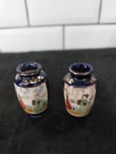 Pair of Satsuma  Japanese Mini Vases
