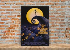 The Nightmare Before Christmas Poster Canvas Art Print (Framed Option) - A3 A4