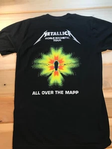 Metallica World Magnetic Tour S/S T Shirt Crew Issue Meyer Sound Black Medium AA - Foto 1 di 7