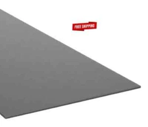 Black Plastic Sheet High Density Polyethylene 1/8" Thick x 24" L X 24" W HDPE - Picture 1 of 6