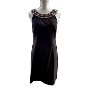 Connected Apparel braun ärmelloses Kleid - Bild 1 von 8