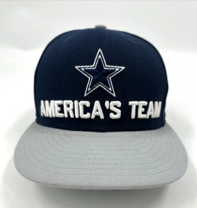 New Era NFL Dallas Cowboys America's Team Hat Navy Blue Cap 7-1/8 Embroidered - Picture 1 of 7