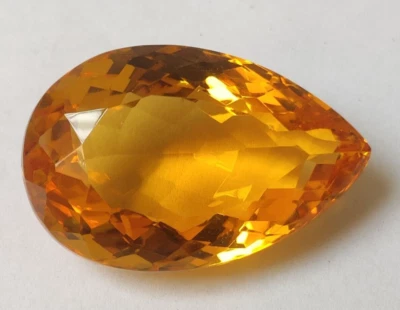 AAA+ Large Yellow Citrine 70.0 Ct. Pear Cut Loose Gemstone Gift for Birthday/Her - Image 1 of 4
