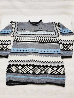 Suéter Vintage Vacacional Hanna Andersson Estilo Noruego Patrón Mujer Talla M  Foto 1 de 4