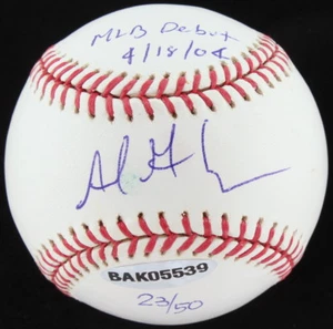 ADRIAN GONZALEZ SIGNED "MLB DEBUT 4/18/04" BALL METS RANGERS SOX DODGERS + AUTO - Picture 1 of 5