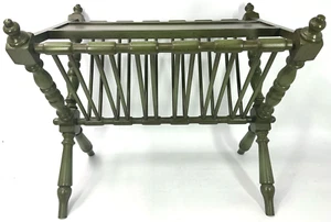 Tell City Chair Company Solid Hard Rock Maple  Magazine Rack Side Table - Picture 1 of 15