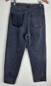 THRASHED VTG 90s Faded Black Denim Jeans 27x28 ACTUAL Relaxed Fit Grunge Tapered - Bild 1 von 12