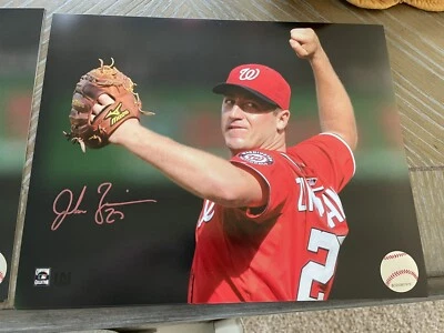 Jordan Zimmermann Firmado por los Nacionales de Washington 8x10 Foto Prueba Autógrafo Foto 1 de 2