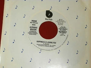ALPHONSE MOUZON~HAPPINESS IS LOVING YOU~RARE PROMO~~FUNK~ INSTRUMENTAL 45 - Imagen 1 de 1