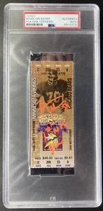 Brian Urlacher Signed 1st NFL Game FULL Ticket PSA DNA Chicago Bears Debut HOFer - Picture 1 of 3