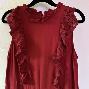 Art Class Girl’s jumpsuit GUC M(7/8) long pants Red Spring Summer Wedding - Picture 1 of 6