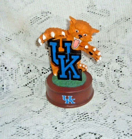 UNIVERSITY OF KENTUCKY WILDCAT MASCOT MUSICAL RESIN DESKTOP FIGURINE 208 6"  NEW Cover