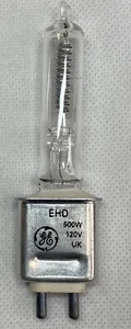 GE Quartzline Stage/Studio Lamp Replacement Bulb 500W 120V 3000K Model 37083 - Picture 1 of 13