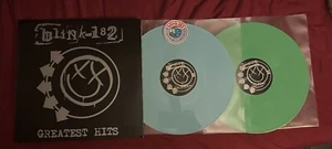 Blink-182 : Greatest Hits (Green & Aqua Vinyl Records 2LP Gatefold - Used EX-NM - Imagen 1 de 14