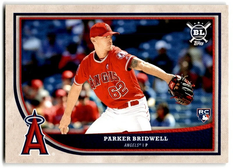 2018 Topps Big League #247 Parker Bridwell RC - Los Angeles Angels - Image 1 of 2