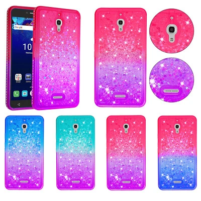 For Alcatel Pixi 4 6" Case luxury Bling Sparkly Diamond Cute Glitter Cover  - Image 1 of 2