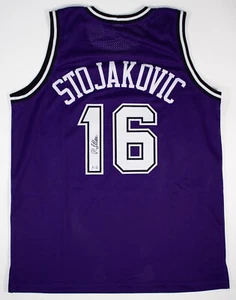 Peja Stojakovic Signed Sacramento Kings Jersey (Beckett) 3xNBA All Star - Picture 1 of 7