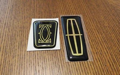 Nuevo 1998-1999-2000-2001-2002 Lincoln Town Car Cartier capó-tapa maletero emblema conjunto Foto 1 de 3