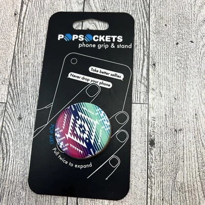 Popsockets PopGrip Phone Grip and Stand Swappable Top Aztec pattern - Image 1 of 2
