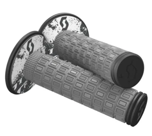 Scott Motorcycle MX Handlebar Grips Mellow Gray/Black Handlebar donuts New - Picture 1 of 1