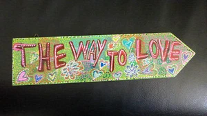 Handmade Multicolor Arrow Sign Home Decor Art Wooden Painted For Wall Or Door - Picture 1 of 7