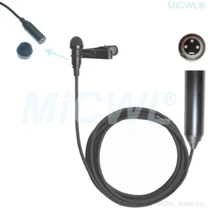 3Pin ME2 XLR Lavalier Microphone Phantom Power for Mixer Tascam Zoom Clip-On Mic - Picture 1 of 5