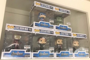 Funko POP Vinyl Marvel AVENGERS ASSEMBLE DELUXE SET OF 6 w/Sorters New Amazon - Picture 1 of 2