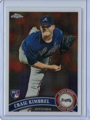 2011 Topps Chrome Craig Kimbrel #195 RC Rookie Braves Orioles Dodgers Phillies Foto 1 de 2